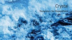  Presentation with seawater - Presentation theme enhanced with stability medicine - zen basalt stones on the background and a dark gray colored foreground