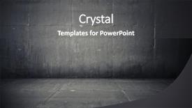  Presentation with concrete - Slide deck having empty room with concrete wall background and a dark gray colored foreground