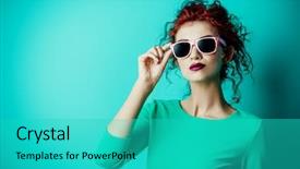  Presentation with blue waves - Amazing PPT theme having design waves moden - portrait of a beautiful young backdrop and a teal colored foreground