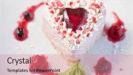  Presentation with confectionery tasty cake pops - Presentation with design wedding - tasty heart shaped valentine cake background and a  colored foreground