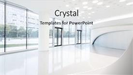  Presentation with urban design - Theme featuring design white - futuristic modern office building interior background and a white colored foreground