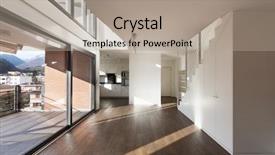  Presentation with room interior design - Slide set consisting of design windows - beautiful interior of a new background and a  colored foreground