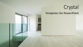  Presentation with apartment - Colorful presentation design enhanced with radiation - power factor - grunge cracked backdrop and a red colored foreground.