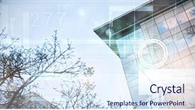  Presentation with glow - Amazing theme having design with glow against tree backdrop and a  colored foreground