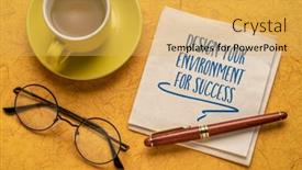  Presentation with personal development - Presentation theme featuring design-your-environment-for-success background and a yellow colored foreground