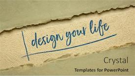  Presentation with career development - Presentation featuring design-your-life-inspirational-reminder background and a coral colored foreground