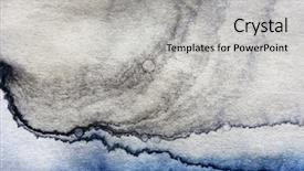  Presentation with ink - Cool new slide set with designed artistic grunge ink wallpaper backdrop and a light gray colored foreground