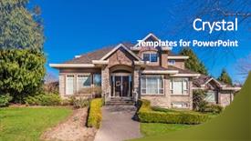  Presentation with lead - Audience pleasing presentation design consisting of designed covered porch and front backdrop and a teal colored foreground