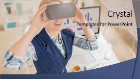  Presentation with interior designer - Presentation design having designer wearing stylish clothes using background and a soft green colored foreground