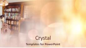  Presentation with interior designer - Audience pleasing presentation theme consisting of designer woman thinking in eclectic backdrop and a lemonade colored foreground