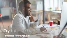  Presentation with working - Presentation theme enhanced with designer working background and a  colored foreground