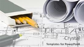  Presentation with healthy workspace - Cool new PPT layouts with designer-workspace backdrop and a white colored foreground