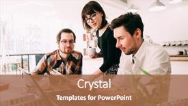  Presentation with teal no graphic - Amazing PPT theme having designers working on new project backdrop and a coral colored foreground