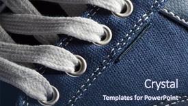  Presentation with sneakers - Audience pleasing presentation consisting of designs closing exercises - close-up photo of jeans sneakers backdrop and a  colored foreground