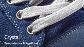  Presentation with jeans blue denim texture - Presentation featuring designs closing exercises - close-up photo of jeans sneakers background and a ocean colored foreground