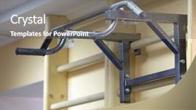  Presentation with close up of bark - Cool new slide deck with designs closing exercises - wall bars close up backdrop and a gray colored foreground