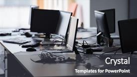  Presentation with interior - Presentation enhanced with desing - empty startup office interior background and a dark gray colored foreground