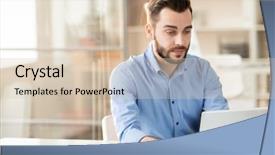  Presentation with danger online dating - Presentation design having desk and analyzing online data background and a lemonade colored foreground