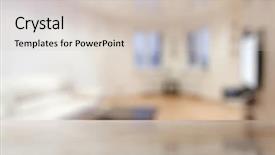  Presentation with maximized living - Beautiful presentation theme featuring desk in the living room backdrop and a soft green colored foreground