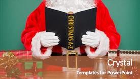  Presentation with north pole - Cool new presentation with desk in the north pole backdrop and a red colored foreground