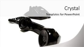  Presentation with 1950s - Theme featuring desk telephone from the 1950 background and a  colored foreground