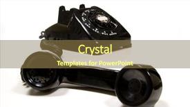  Presentation with 1950s - Cool new PPT theme with desk telephone from the 1950 backdrop and a  colored foreground