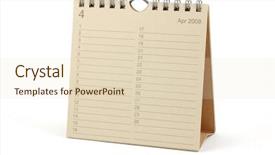  Presentation with april showers - Audience pleasing presentation theme consisting of desktop calendar - april 2008 isolated backdrop and a lemonade colored foreground