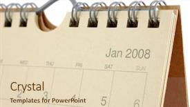  Presentation with desktop - Presentation theme having desktop calendar - jan 2008 background and a lemonade colored foreground