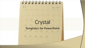  Presentation with november - PPT theme having 2012 in isolated white background background and a lemonade colored foreground