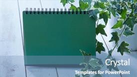  Presentation with desktop - Amazing slide set having desktop calendar on the wooden backdrop and a  colored foreground