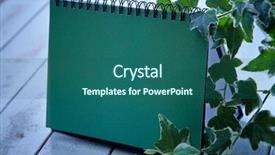  Presentation with desktop - Presentation design consisting of desktop calendar on the wooden background and a  colored foreground