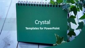  Presentation with wooden board empty table top - Beautiful PPT theme featuring desktop calendar on the wooden backdrop and a  colored foreground