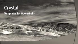  Presentation with furnace - PPT theme with desolate view of furnace creek background and a dark gray colored foreground