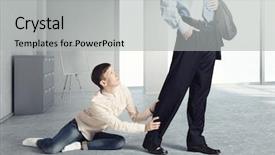  Presentation with leave - Theme having don't leave me alone background and a  colored foreground