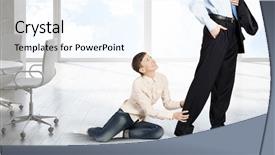  Presentation with leave - Slides consisting of don't leave me alone background and a  colored foreground