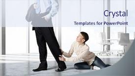  Presentation with leave - Colorful PPT theme enhanced with don't leave me alone backdrop and a  colored foreground