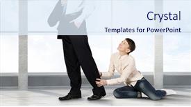  Presentation with leave - Beautiful slides featuring don't leave me alone backdrop and a sky blue colored foreground