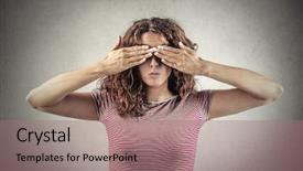  Presentation with despair - Beautiful presentation theme featuring i don't want backdrop and a coral colored foreground