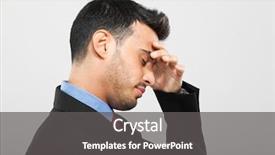  Presentation with worried female chlamydia - Presentation consisting of bamboo rafts floating background and a light gray colored foreground