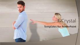  Presentation with bleached - Cool new presentation with desperate blonde reaching for boyfriend against bleached wooden planks background backdrop and a soft green colored foreground