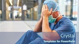  Presentation with surgical - Cool new presentation with desperate-surgeon-in-blue-surgical backdrop and a ocean colored foreground