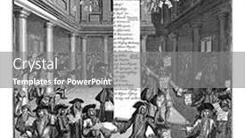  Presentation with stock exchange - Colorful presentation design enhanced with desperate-traders-victims backdrop and a gray colored foreground