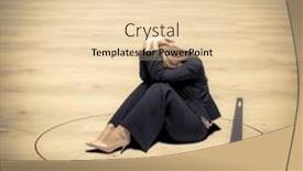  Presentation with fall - Presentation consisting of desperate-woman-sitting background and a lemonade colored foreground