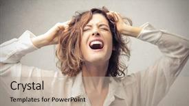  Presentation with woman outlaw - Theme having desperate woman background and a  colored foreground