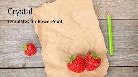  Presentation with rip paper - Audience pleasing presentation consisting of dessert menu - blank paper with copy space backdrop and a lemonade colored foreground