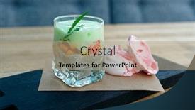  Presentation with mango - Amazing PPT layouts having dessert-with-chia-seed-mousse backdrop and a coral colored foreground