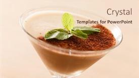  Presentation with dessert - Amazing theme having dessert-with-coffee backdrop and a lemonade colored foreground