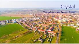  Presentation with tourism hiking - Cool new PPT theme with destination for soft or sustainable backdrop and a sky blue colored foreground