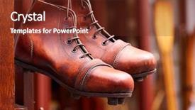  Presentation with long and winding road - Amazing slides having destination marketing - london portobello road market leather backdrop and a  colored foreground