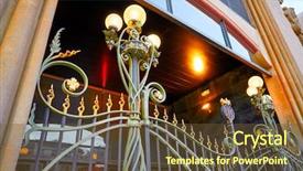  Presentation with market - PPT layouts having destination marketing - tarragona mercado publico central market background and a tawny brown colored foreground